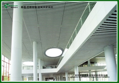 广州搏朗金属建材厂 专业生产销售高低边斜角铝条扣天花板材料